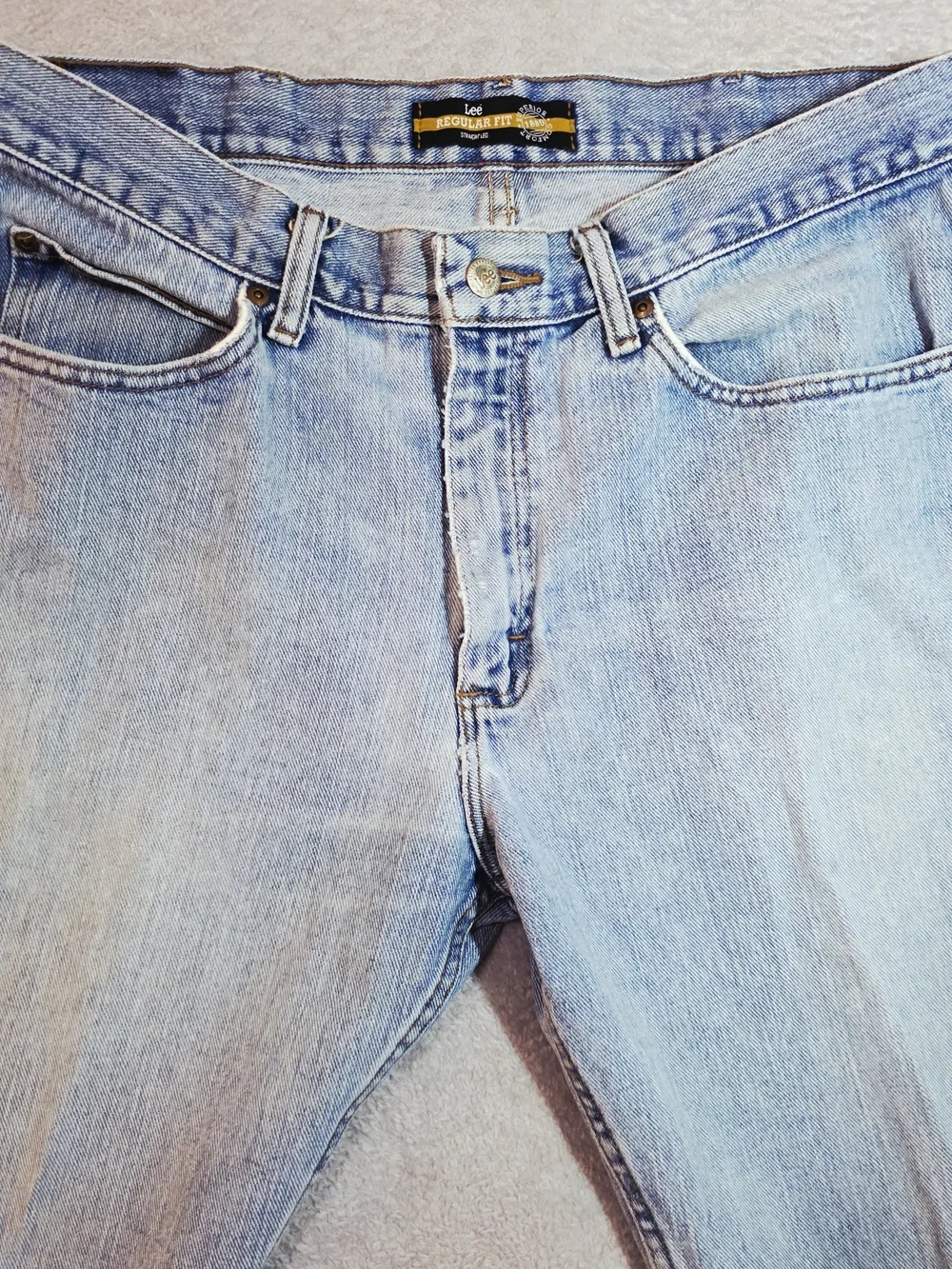Lee Light Blue Straight Fit Men's Jeans